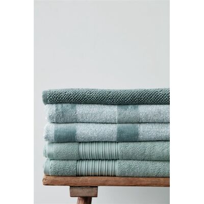 Beddinghouse sheer - katoen - handdoek - 60x110 cm - groen Beddinghouse sheer - katoen - handdoek - 60x110 cm - groen
