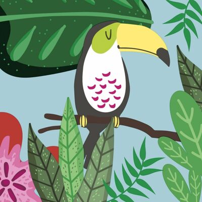 Diversen Servetten jungle bird 33x33 cm Diversen Servetten jungle bird 33x33 cm