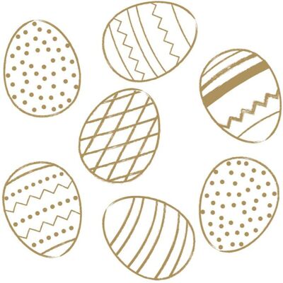 Duni servetten golden eggs 3-laags 33x33cm Duni servetten golden eggs 3-laags 33x33cm