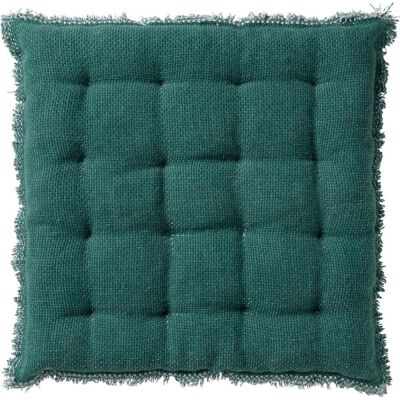 Dutch Decor burto stoelkussen van gewassen katoen sagebrush green 40x40 cm Dutch Decor burto stoelkussen van gewassen katoen sagebrush green 40x40 cm