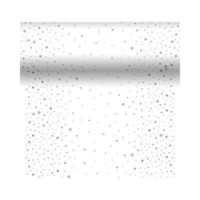Duni 3-in-1 xmas star silver stardust 40 x 480 cm 2 stuks Duni 3-in-1 xmas star silver stardust 40 x 480 cm 2 stuks