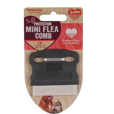 Rosewood - Mini - 6 cm - Gemengde kleuren - Flea comb Rosewood - Mini - 6 cm - Gemengde kleuren - Flea comb