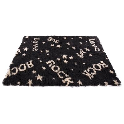 Martin Sellier Vetbed Rock Zwart / Beige Gerecycled - Vetbed - 50x75cm Martin Sellier Vetbed Rock Zwart / Beige Gerecycled - Vetbed - 50x75cm