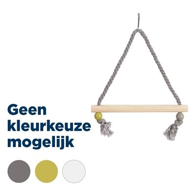 Vogel Speelgoed - Houten Schommel met Touw - 22x1,5x27 cm Vogel Speelgoed - Houten Schommel met Touw - 22x1,5x27 cm