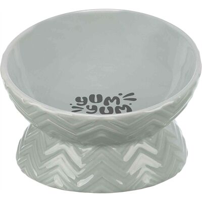 Trixie Verhoogde Voer- en Waterbak - 350 ml, Grijs Trixie Verhoogde Voer- en Waterbak - 350 ml, Grijs