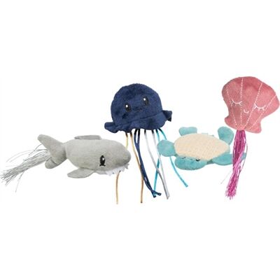 Trixie zeedier pluche met catnip assorti Trixie zeedier pluche met catnip assorti