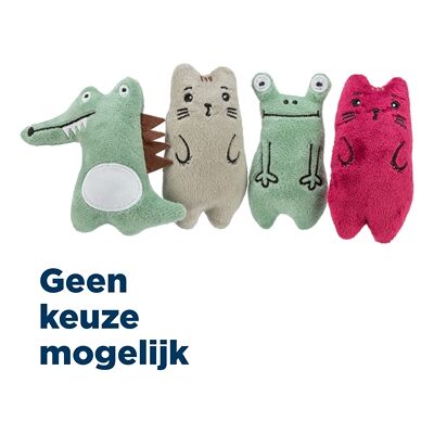 Trixie dieren pluche met catnip assorti Trixie dieren pluche met catnip assorti
