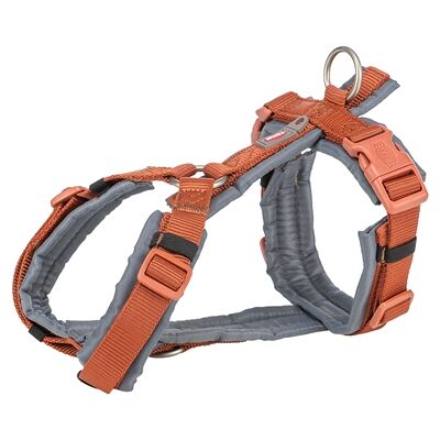 Trixie Hondenharnas - Roest/Grijs grafiet - Medium - 53-64cm Trixie Hondenharnas - Roest/Grijs grafiet - Medium - 53-64cm