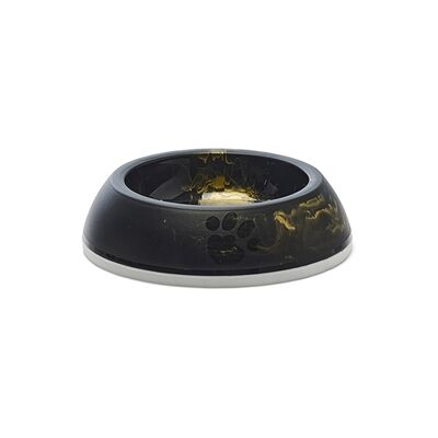 Savic Delice Marmer Voerbak - Zwart/Goud - 0,2 L Savic Delice Marmer Voerbak - Zwart/Goud - 0,2 L