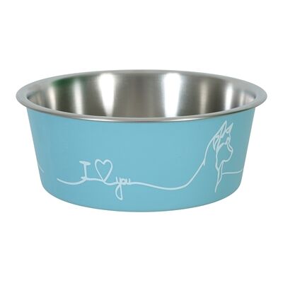 Zolux Love Dog Blau Antislip Hondenvoerbak 750ml Zolux Love Dog Blau Antislip Hondenvoerbak 750ml