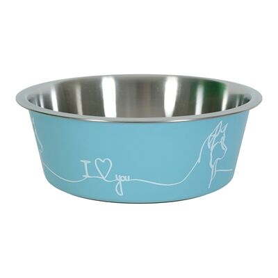 Zolux love voerbak hond blauw Zolux love voerbak hond blauw
