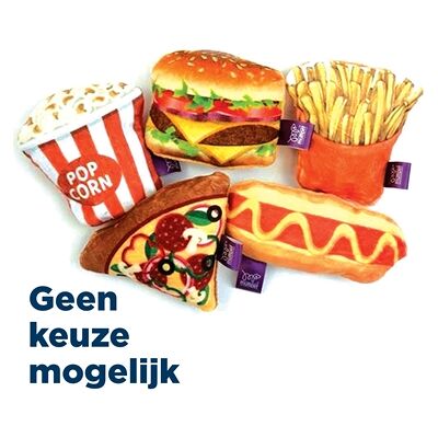 Happy Pet tabby patch fast food met catnip assorti Happy Pet tabby patch fast food met catnip assorti