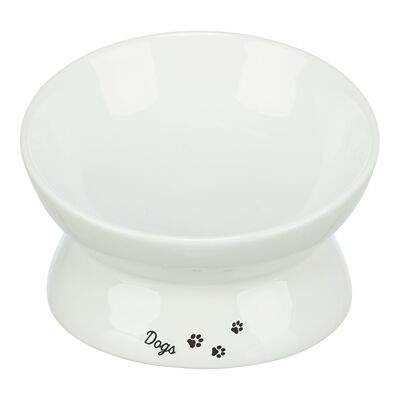 Trixie voerbak / drinkbak dogs keramiek verhoogd wit Trixie voerbak / drinkbak dogs keramiek verhoogd wit