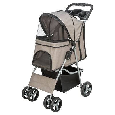 Trixie hondenbuggy maximaal 15 kg taupe Trixie hondenbuggy maximaal 15 kg taupe