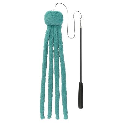 Trixie kattenhengel telescopisch grote katten met pluche octopus groen Trixie kattenhengel telescopisch grote katten met pluche octopus groen