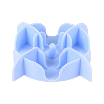 Zolux slowfeeder / inzet stuk voor voerbak silicone blauw Zolux slowfeeder / inzet stuk voor voerbak silicone blauw