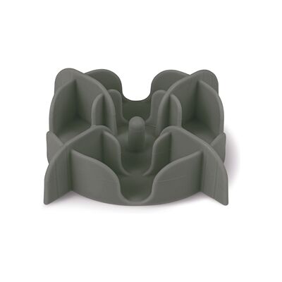 Zolux slowfeeder / inzet stuk voor voerbak silicone grijs Zolux slowfeeder / inzet stuk voor voerbak silicone grijs