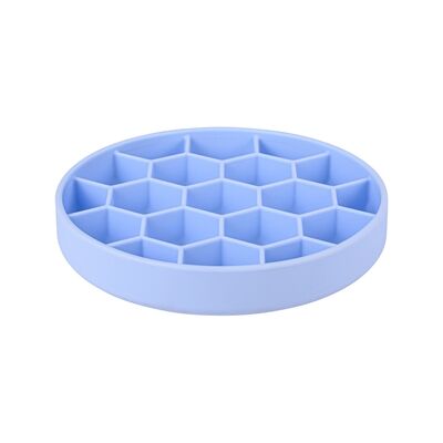 Zolux voerbak hond slow feed met zuignappen silicone blauw Zolux voerbak hond slow feed met zuignappen silicone blauw