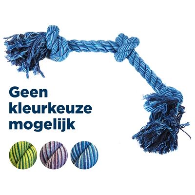 HappyPet Flossin Fun Touw Hondenspeelgoed 3 Knoop GROOT HappyPet Flossin Fun Touw Hondenspeelgoed 3 Knoop GROOT