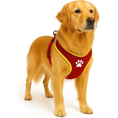 Flamingo Harnas hond - honden tuigje - harnas hond anti trek - hondentuigjes - hondentuig anti trek - step&go tasha - rood - maat xl - a:65cm b:90-115cm x 20mm x 5mm Flamingo Harnas hond - honden tuigje - harnas hond anti trek - hondentuigjes - hondentuig anti trek - step&go tasha - rood - maat xl - a:65cm b:90-115cm x 20mm x 5mm