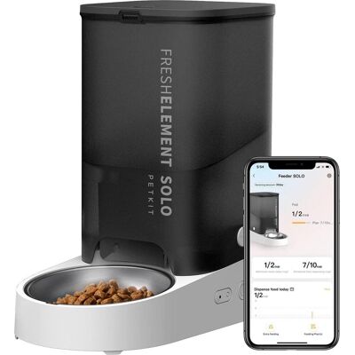 Petkit - fresh element solo new-grey - automatische voerbak voor kat en hond - app bediening Petkit - fresh element solo new-grey - automatische voerbak voor kat en hond - app bediening