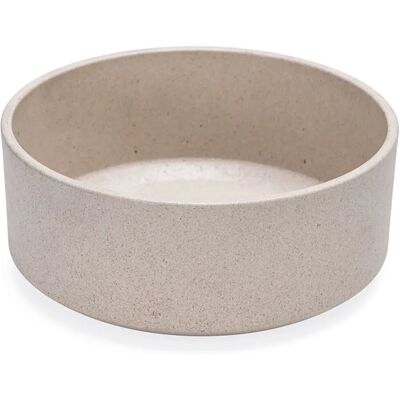 Designed By Lotte noor voerbak hond - eetbak/drinkbak - vaatwasserbestendig - bamboe - beige - 21 cm xl Designed By Lotte noor voerbak hond - eetbak/drinkbak - vaatwasserbestendig - bamboe - beige - 21 cm xl