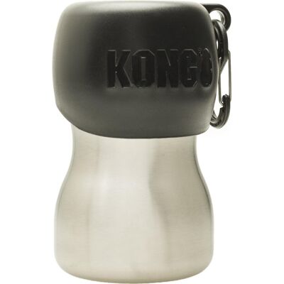 KONG h2o stainless steel water bottle - zwart - 280 ml KONG h2o stainless steel water bottle - zwart - 280 ml