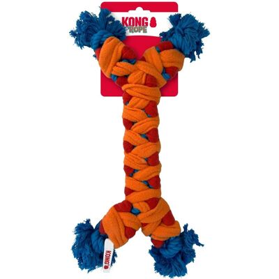 Kong rope rally bone - trekspeelgoed - 38.1x15.88x3.18 cm multi-color m Kong rope rally bone - trekspeelgoed - 38.1x15.88x3.18 cm multi-color m