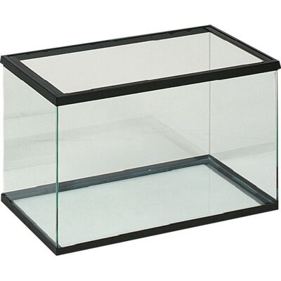 Flamingo Aquarium - volglas aquarium zwart - 30x15x20cm - 7,5l - glas - zwart kunststof frame - europese kwaliteit - voor alle vissoorten - binnen Flamingo Aquarium - volglas aquarium zwart - 30x15x20cm - 7,5l - glas - zwart kunststof frame - europese kwaliteit - voor alle vissoorten - binnen