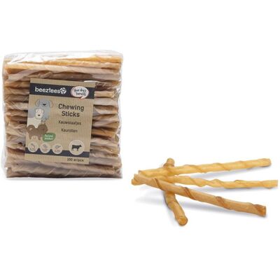 Beeztees kauwstaafjes - hondensnacks - kauwsnack - 7-8 mm - 100st Beeztees kauwstaafjes - hondensnacks - kauwsnack - 7-8 mm - 100st