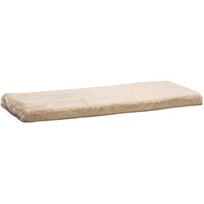 Beeztees moza - vensterbank mat - pluche - beige - 65x27x3 cm one size Beeztees moza - vensterbank mat - pluche - beige - 65x27x3 cm one size