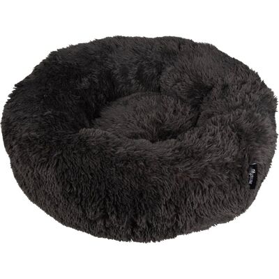District 70 fuzz donut hondenmand - donker grijs - large ø 80 cm District 70 fuzz donut hondenmand - donker grijs - large ø 80 cm