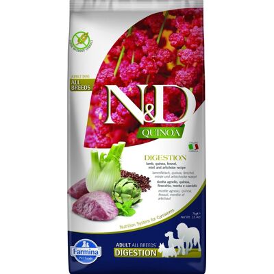 N&D quinoa hondenvoeding digestion medium/maxi lam 7 kg N&D quinoa hondenvoeding digestion medium/maxi lam 7 kg