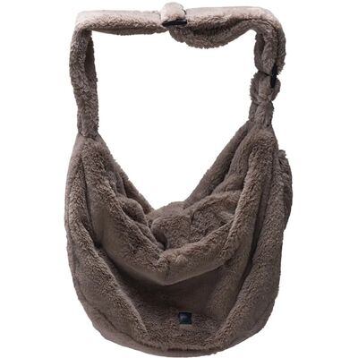 Designed By Lotte laki draagtas hond - hondentas - voor kleine honden - verstelbare draagzak - taupe - 48x20x35 cm Designed By Lotte laki draagtas hond - hondentas - voor kleine honden - verstelbare draagzak - taupe - 48x20x35 cm