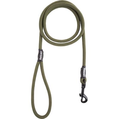 Rebel Petz hondenriem - leger groen - s - 8mm x 140cm s Rebel Petz hondenriem - leger groen - s - 8mm x 140cm s
