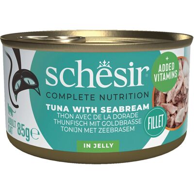 Schesir Tonijn met Zeebaar Kattenvoer - Natvoer, 85g Schesir Tonijn met Zeebaar Kattenvoer - Natvoer, 85g