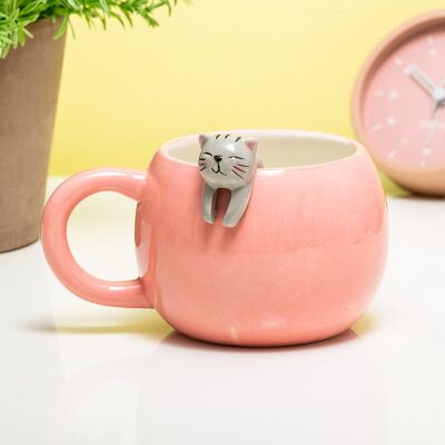 Mags Zalm Kat Mug - Keramische Mok Mags Zalm Kat Mug - Keramische Mok