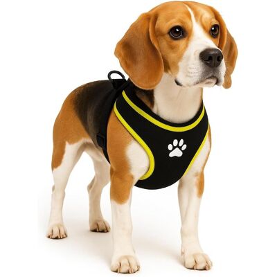 Flamingo Harnas hond - honden tuigje - harnas hond anti trek - hondentuigjes - hondentuig anti trek - step&go tasha - zwart - maat m - a:53cm b:65-75cm x 20mm x 5mm Flamingo Harnas hond - honden tuigje - harnas hond anti trek - hondentuigjes - hondentuig anti trek - step&go tasha - zwart - maat m - a:53cm b:65-75cm x 20mm x 5mm
