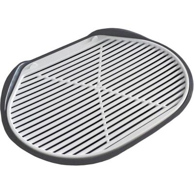 No Brand Litter Box Rug - Soft Touch Track Mat - Zilver No Brand Litter Box Rug - Soft Touch Track Mat - Zilver