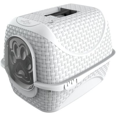 Bama Pet Rattan Privacy Kattenbak - Kattenbak Bama Pet Rattan Privacy Kattenbak - Kattenbak