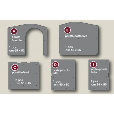 Bama - Isolatieset voor middelgroot hondenhok - 19126 Bama - Isolatieset voor middelgroot hondenhok - 19126
