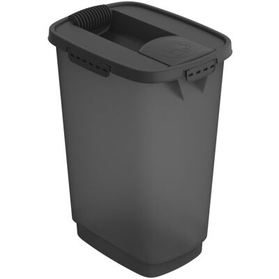 Rotho Cody Huisdier Voedselcontainer - Antraciet/Transparant - 25L Rotho Cody Huisdier Voedselcontainer - Antraciet/Transparant - 25L