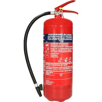 Alecto bp6 brandblusser - poederblusser 6 kilogram - brandklasse abc - inclusief ophangbeugel Alecto bp6 brandblusser - poederblusser 6 kilogram - brandklasse abc - inclusief ophangbeugel