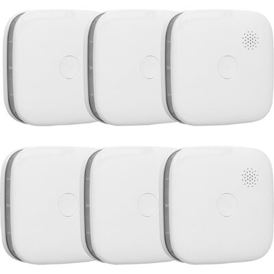 Smartwares® Smartwares fsm-11656 - rookmelders 6st 85 db - 5 jaar batterij - draadloos verbinden - brandmelder Smartwares® Smartwares fsm-11656 - rookmelders 6st 85 db - 5 jaar batterij - draadloos verbinden - brandmelder