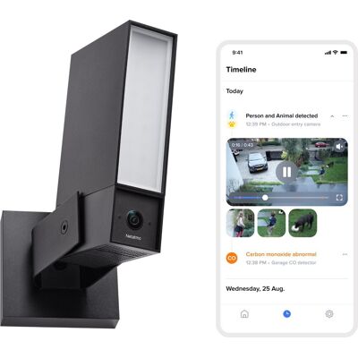 Netatmo beveiligingscamera original - slimme buitencamera met sirene - 2k+ hdr, ai detectie, 110 db sirene & nachtzicht - google home, apple homekit & amazon alexa - zwart Netatmo beveiligingscamera original - slimme buitencamera met sirene - 2k+ hdr, ai detectie, 110 db sirene & nachtzicht - google home, apple homekit & amazon alexa - zwart