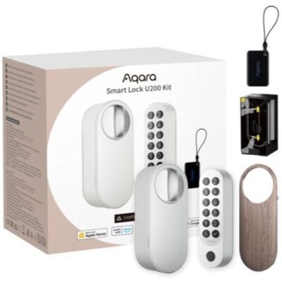 AQara smart lock u200 kit - wit - slim deurslot - vingerafdruk & pincode - apple home key - bluetooth & matter AQara smart lock u200 kit - wit - slim deurslot - vingerafdruk & pincode - apple home key - bluetooth & matter