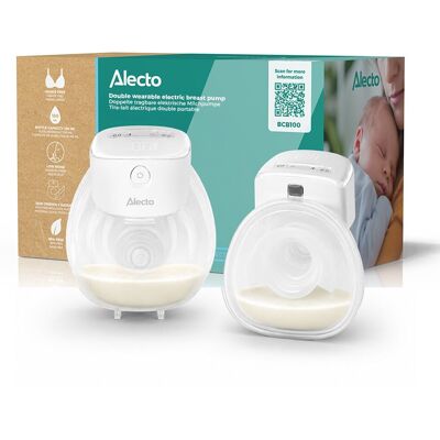 Alecto bcb100 dubbele borstkolf - elektrisch en draagbaar - wit Alecto bcb100 dubbele borstkolf - elektrisch en draagbaar - wit