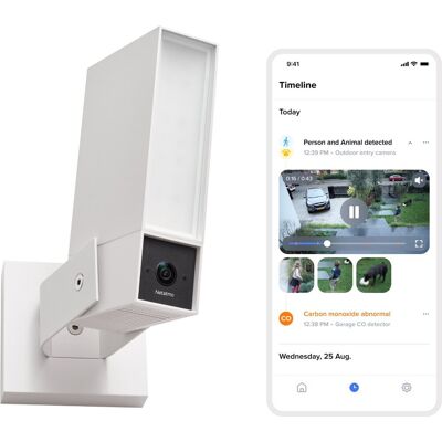 Netatmo beveiligingscamera original - slimme buitencamera met sirene - 2k+ hdr, ai detectie, 110 db sirene & nachtzicht - google home, apple homekit & amazon alexa - wit Netatmo beveiligingscamera original - slimme buitencamera met sirene - 2k+ hdr, ai detectie, 110 db sirene & nachtzicht - google home, apple homekit & amazon alexa - wit