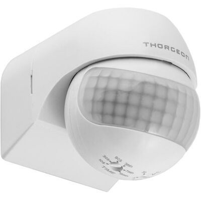 Enzo Thorgeon bewegingsmelder opbouw wand 180 graden ip44 verstelbaar wit - 3900502 Enzo Thorgeon bewegingsmelder opbouw wand 180 graden ip44 verstelbaar wit - 3900502