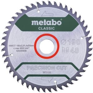 Metabo precisely cut wood - classic - 190mm cirkelzaagblad Metabo precisely cut wood - classic - 190mm cirkelzaagblad
